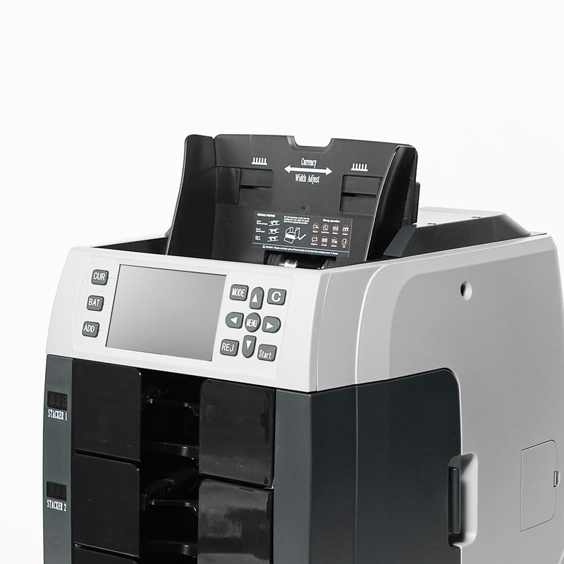 CRONY Banknote Verifiers WR8301 2+1 Multi Currency Mix Value Money sorter Pocket Money Counter and Sorter