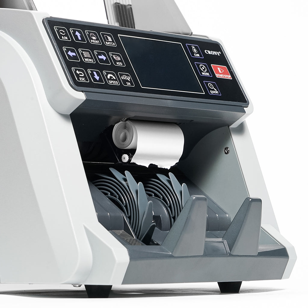 CRONY High-Efficiency Multifunctional Bill Counter WRM-995 with Serial Number Recognition and High-Speed Counting Banknote Verifiers