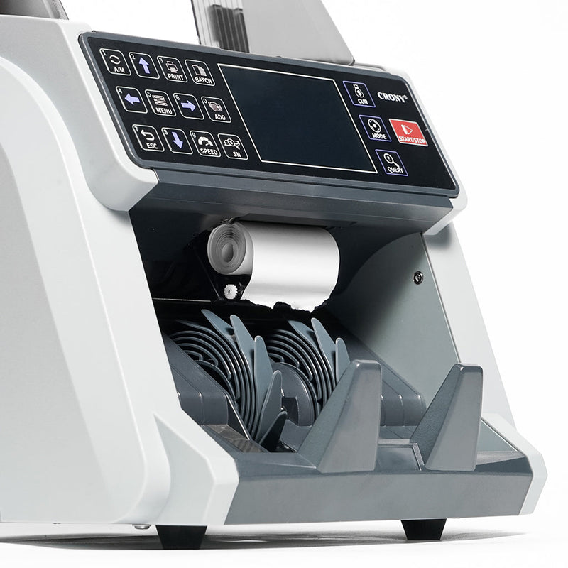 CRONY High-Efficiency Multifunctional Bill Counter WRM-995 with Serial Number Recognition and High-Speed Counting Banknote Verifiers