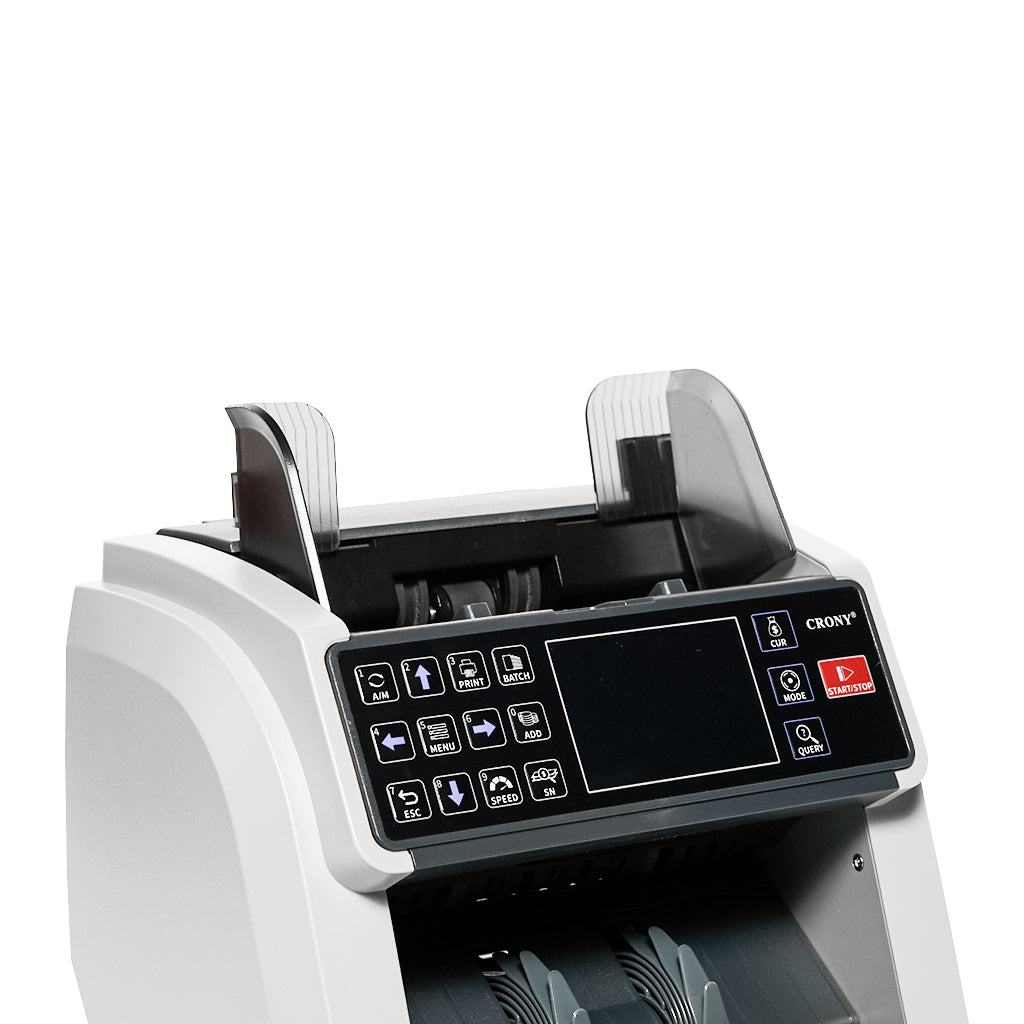 CRONY High-Efficiency Multifunctional Bill Counter WRM-995 with Serial Number Recognition and High-Speed Counting Banknote Verifiers