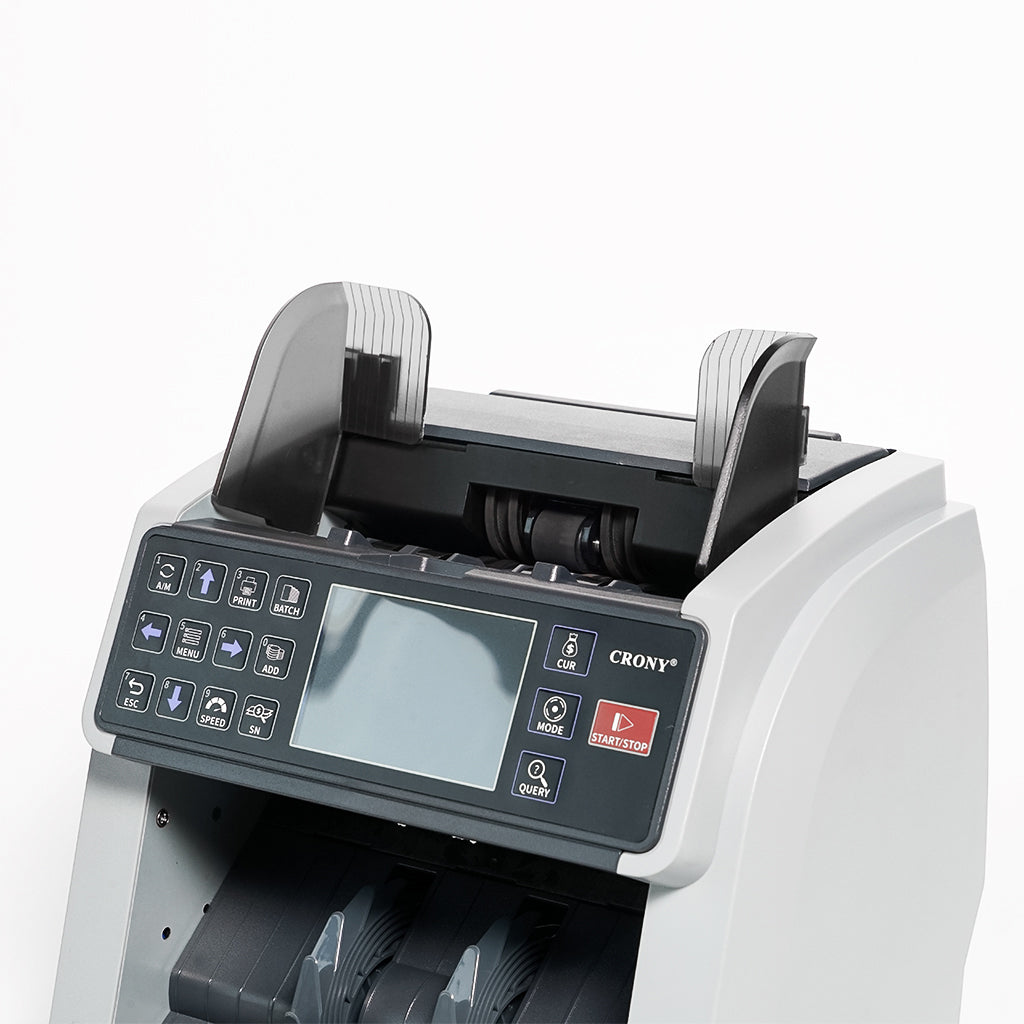 CRONY High-Efficiency Multifunctional Bill Counter WRM-995 with Serial Number Recognition and High-Speed Counting Banknote Verifiers