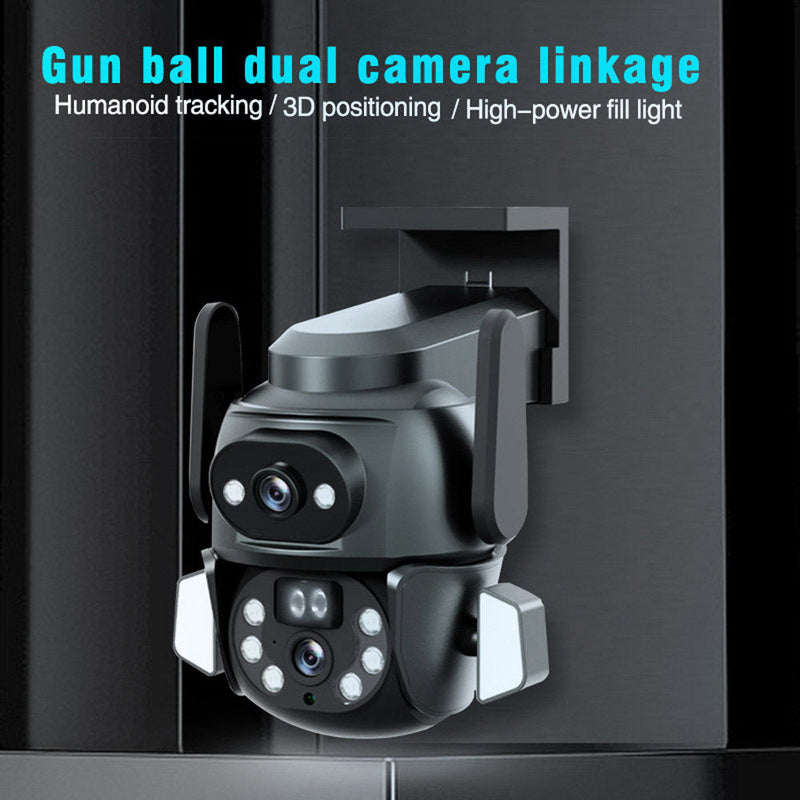 CG-Q821A WIFI-4MP carecamPro APP Dual gun-ball linkage Camer