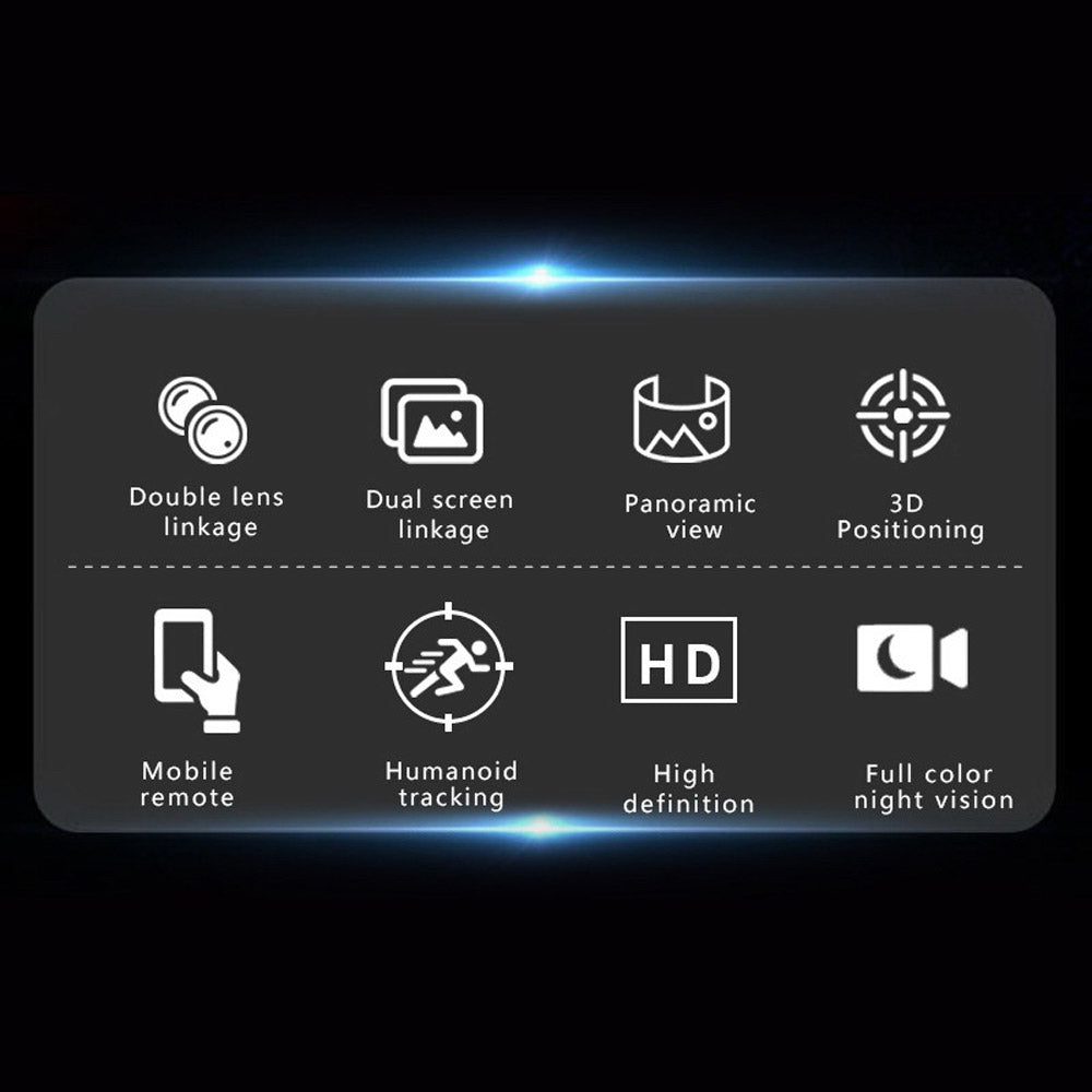 CG-Q821A WIFI-4MP carecamPro APP Dual gun-ball linkage Camer