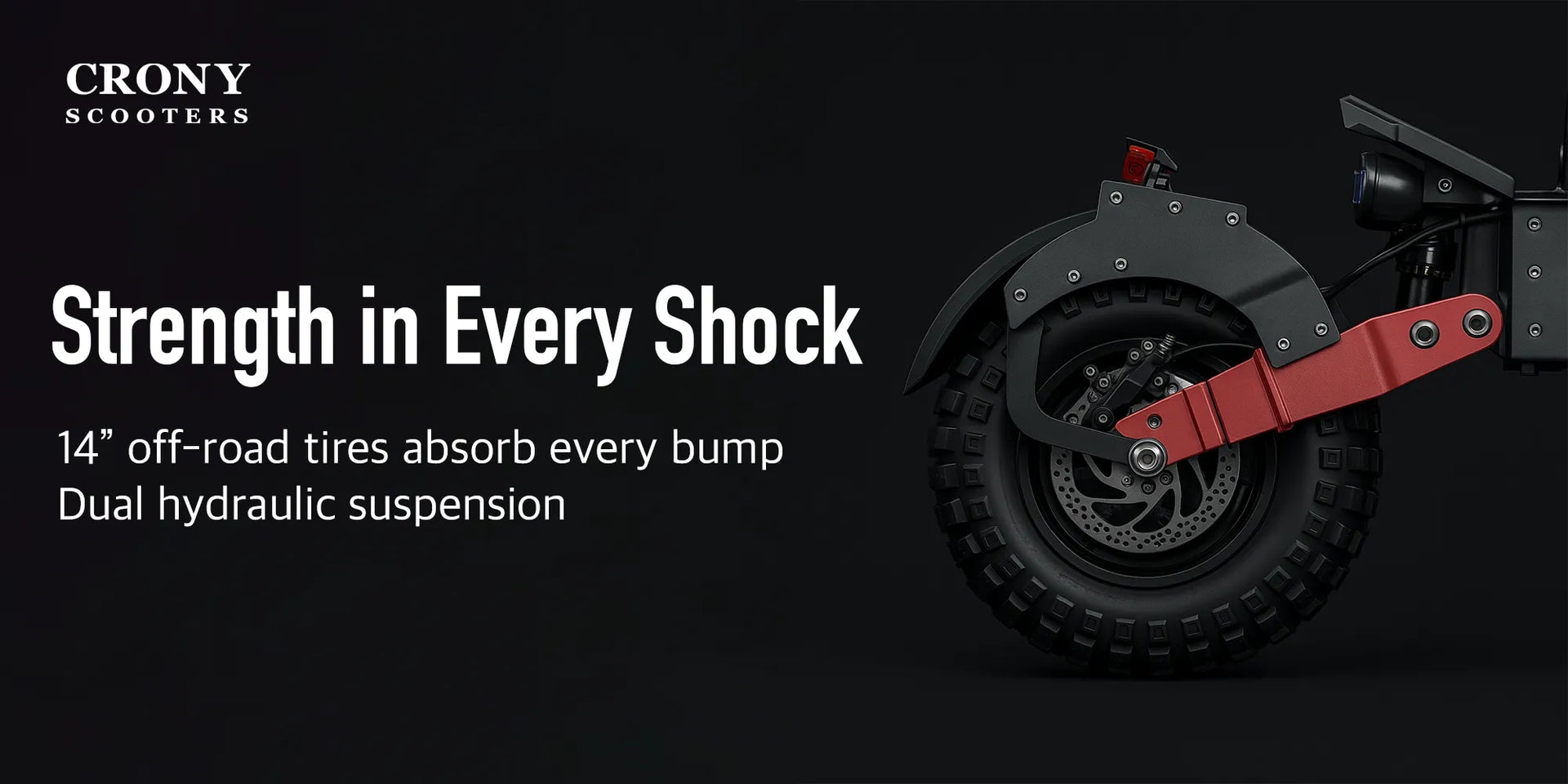 CRONY X7 Electric Scooter 5000Wx2 Motors 72V/50AH Battery 80-190KM Range Disc Brakes Front/Rear Suspension High configuration Dual Motor E-Scooter - Hero Banner 5