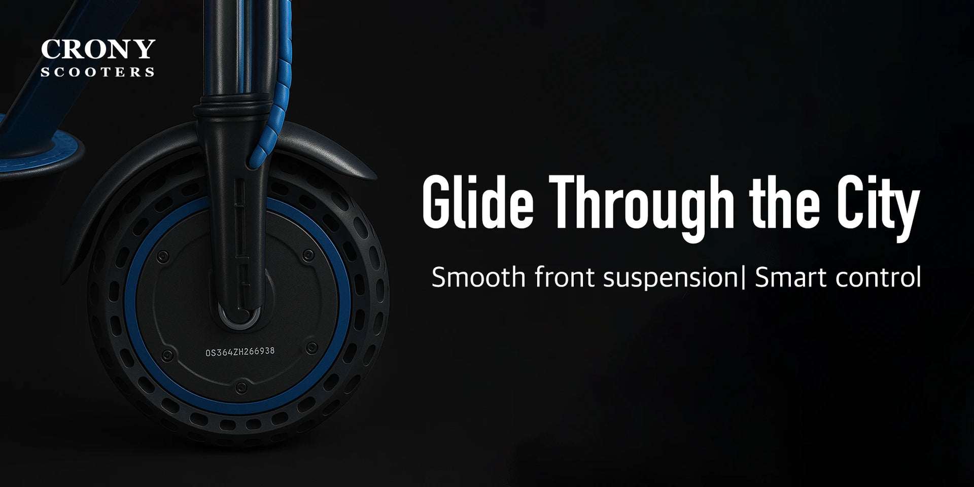 CRONY XM M365 with Suspension and APP E-Scooter Max speed 40 KM/H Electric Scooter Aluminium Alloy Folded 8.5 Inch tires - Hero Banner 2