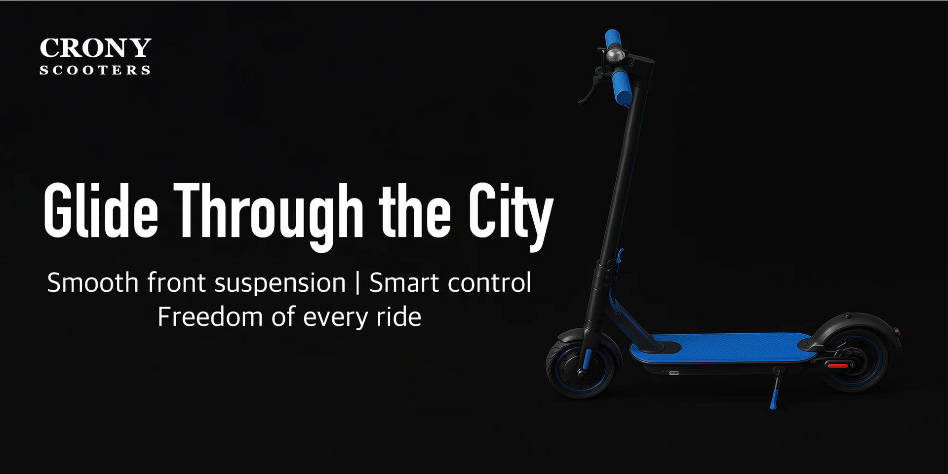 CRONY XM M365 with Suspension and APP E-Scooter Max speed 40 KM/H Electric Scooter Aluminium Alloy Folded 8.5 Inch tires - Hero Banner 4