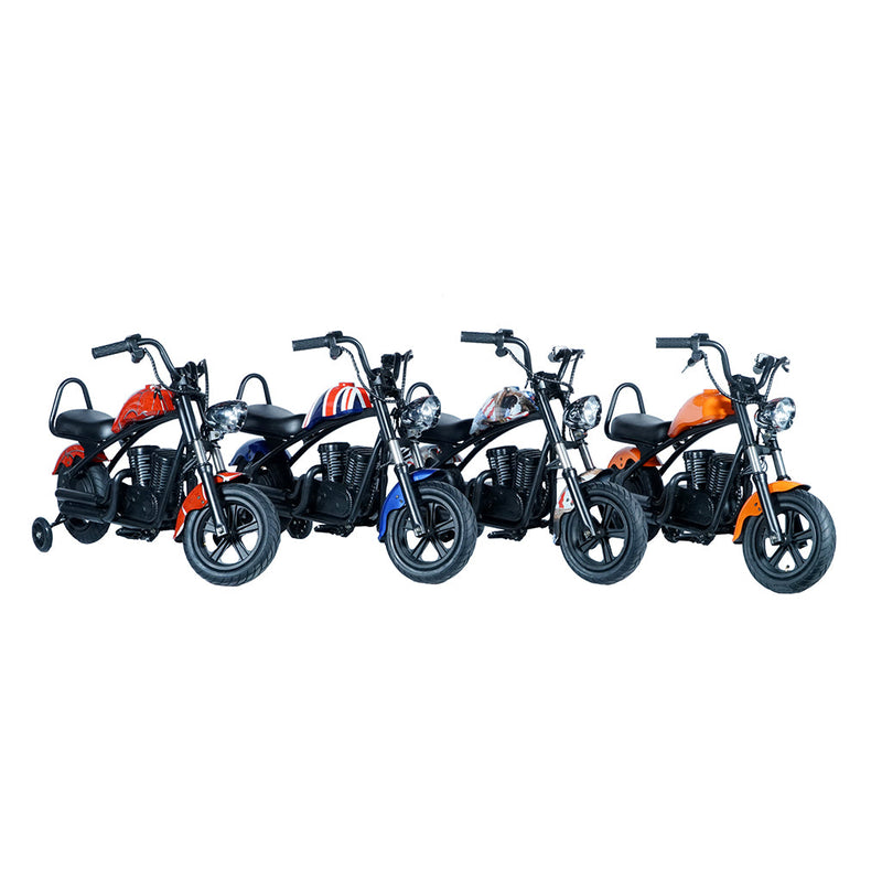 CRONY YY-7S8P Electric Scooter 180W Motor 24V/5.2AH Battery 10-12KM Range Front Suspension Normal Brake LCD Display Harley Motorcycle Electric Motorcycle