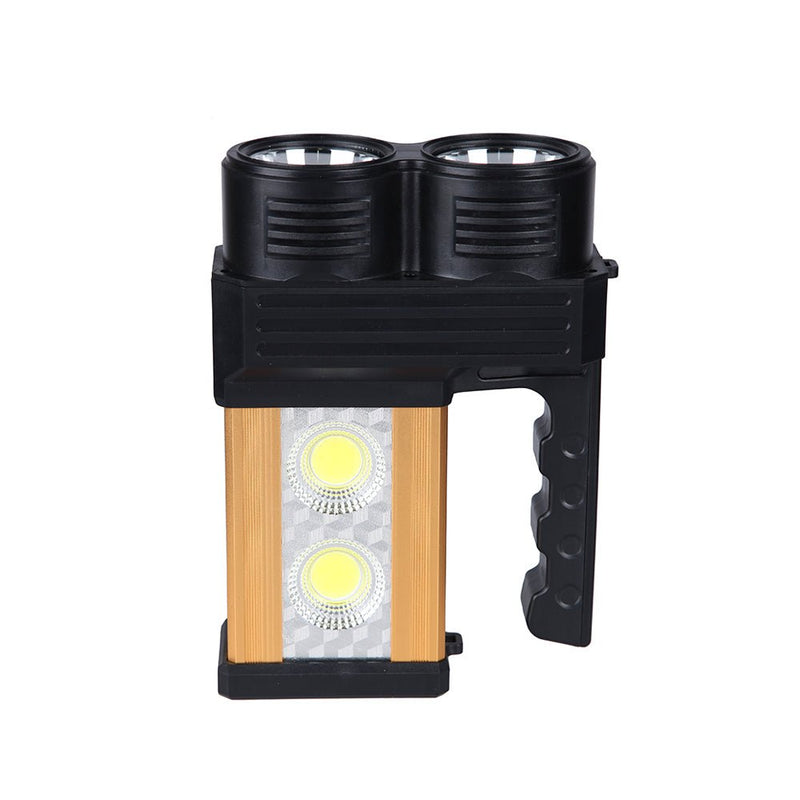 AT-298 solar power system Torcia Lampada A Led Ricaricabile Emergenza 10w 200 Metri Usb Luce Gialla Bianca - Edragonmall.com