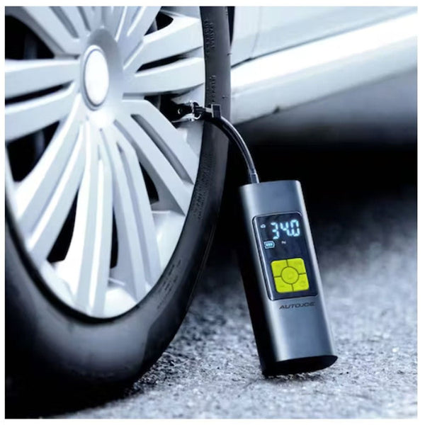 ATJ-AC100 Portable Electric Air Inflator Auto Ultra Compact Cordless Digital Air Pump Inflator/Power Bank | W/ 12-Volt DC Adaptor - Edragonmall.com
