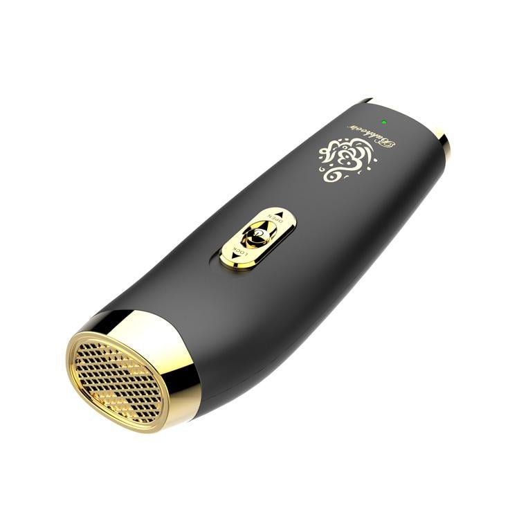 B11 upright hand-held Bukhoor Aromatherapy Portable Arabic Electric Bakhoor Incense Burner | Black+Golden - Edragonmall.com