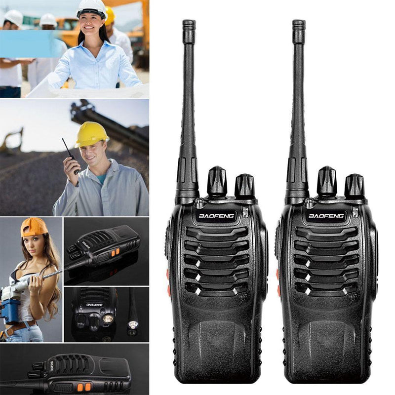 Baofeng 5W BF-888S  2 Pcs Walkie Talkies  Dual-frequency 2-4 KM