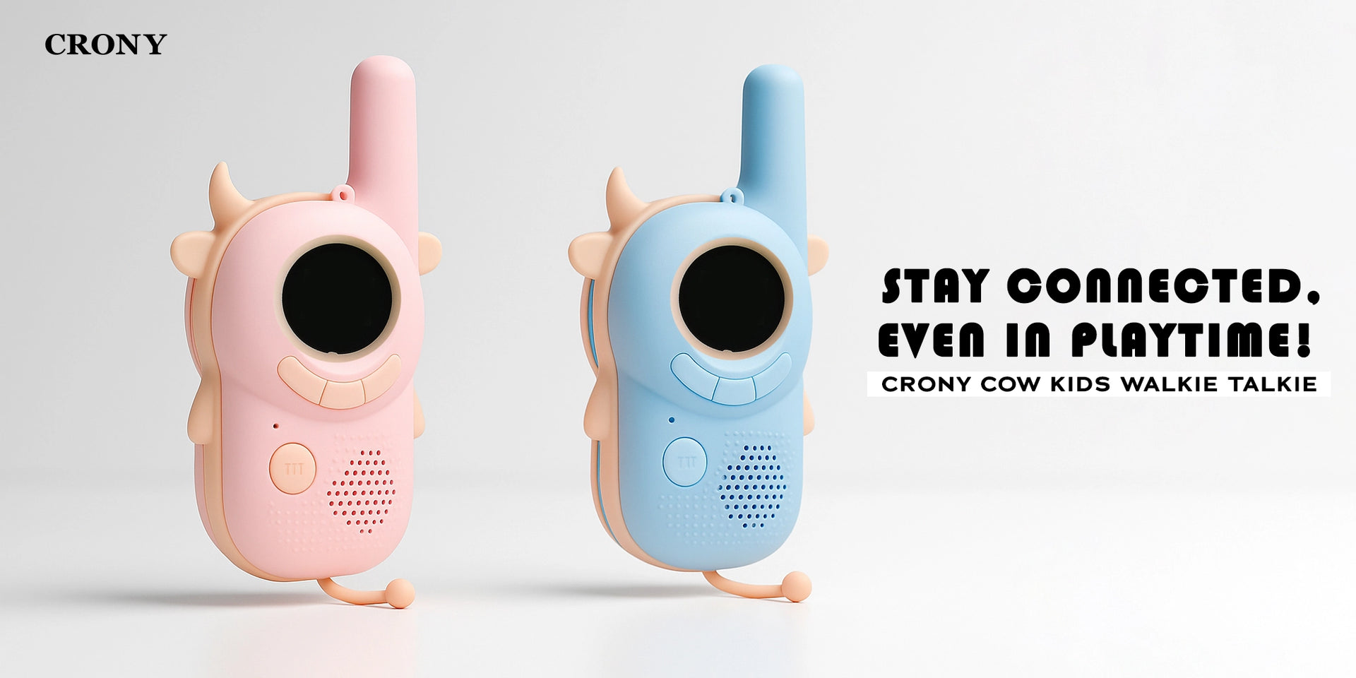 CRONY Cow Kids walkie-talkie Magic Little Bee Intercom Walkie Talkie Kids Toy 500M-1KM - Hero Banner 1