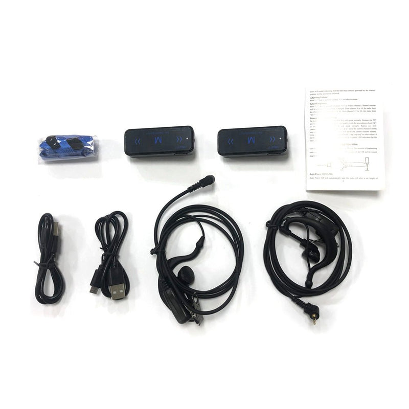 CRONY 0.5W VV-108 2PCS  Handfree Walkie Talkie Mini Walkie Talkie Small Size Two Way Radio for Restaurant and Kids 800-900M