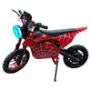 CRONY-09 Spider Red Electric Dirt Bike 350W Motor, 36V 12Ah Battery, 14 Inch Off-Road Tires, Up to 36KM/H Speed, LCD Display, LED Headlight, Bluetooth Speaker, Electric Motorcycle for Outdoor Riding, Durable Design, 1 Year Motor Warranty