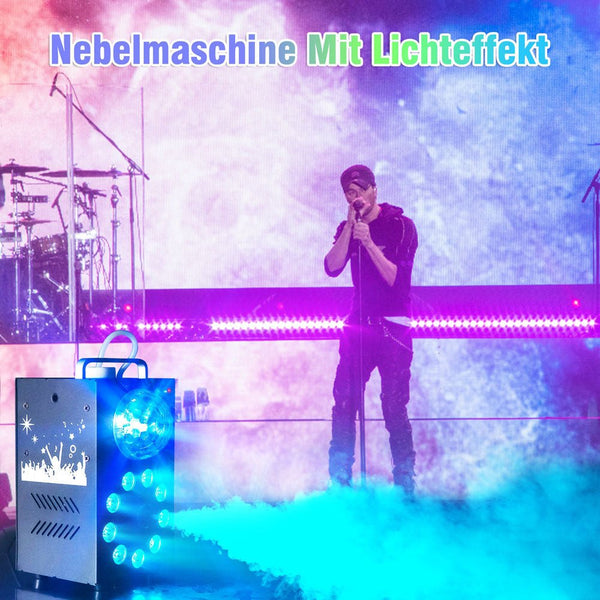 1000W fog machine With LED 3In1 Full Color Stage Smoke Machine For Theatre Disco Dj Bar Wedding Vertical Smog Machine