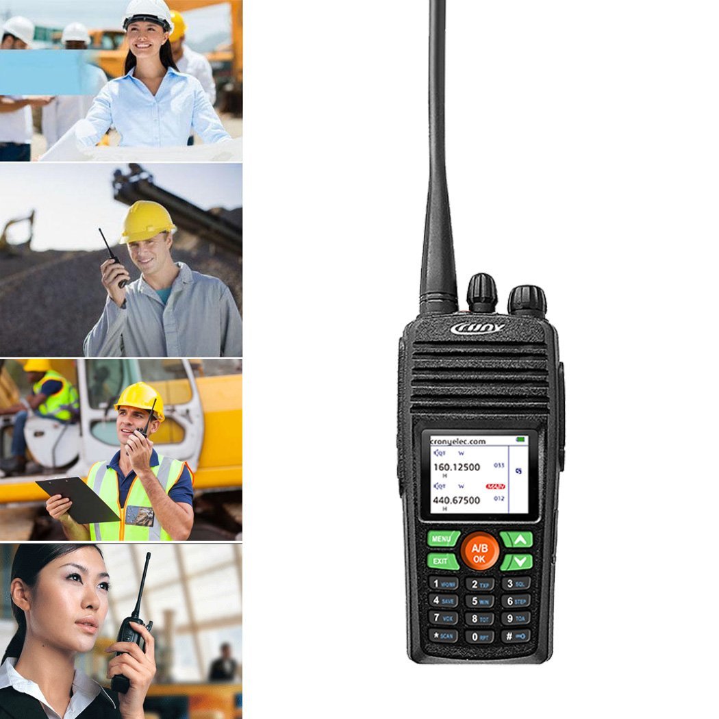 CRONY 10W DT-8188 UHF Double Segment Color screen Professional Walkie Talkies 8-20km - Edragonmall.com