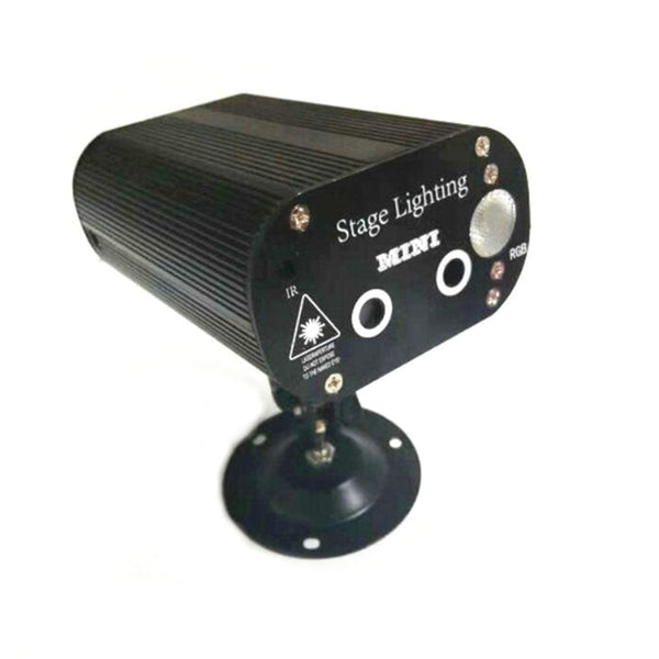 CRONY 12 patterned double holes Laser stage light Quality remote control mini stage light ,RGB laser stage light for party - Edragonmall.com