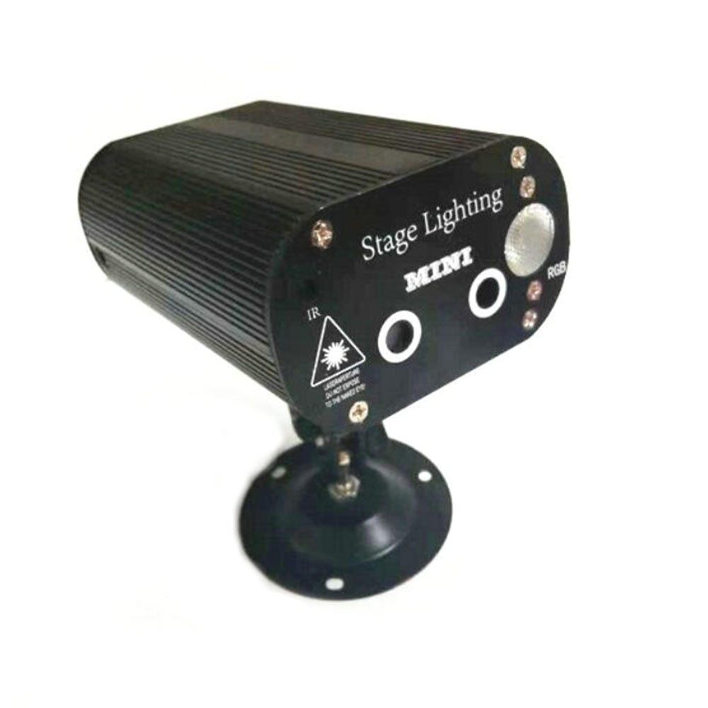 CRONY 12 patterned double holes Laser stage light Quality remote control mini stage light ,RGB laser stage light for party - Edragonmall.com