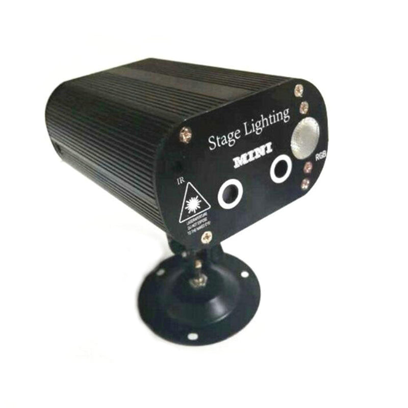 CRONY 12 patterned double holes Laser stage light Quality remote control mini stage light ,RGB laser stage light for party - Edragonmall.com