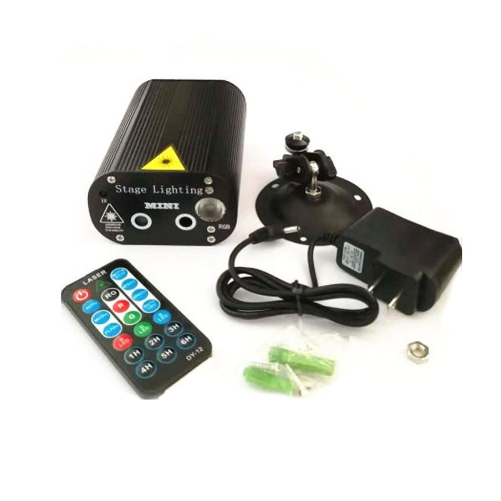 CRONY 12 patterned double holes Laser stage light Quality remote control mini stage light ,RGB laser stage light for party - Edragonmall.com