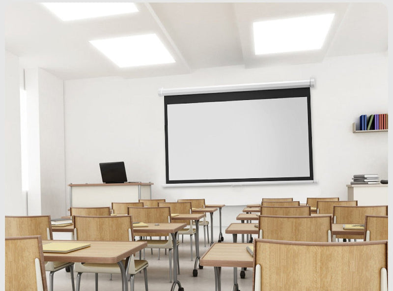 Crony 120 Inch 4:3 Anti-Light Projection Screen Widescreen Projector Manual Pull Down Projection Screen - Edragonmall.com