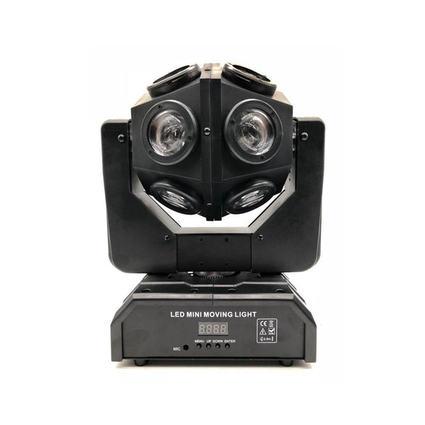 Crony 12pcs X 10W LED Super Beam Mini Moving Head light Double Ball Football Light RGBW Color For KTV bar, art bar,Di bar, stage - Edragonmall.com