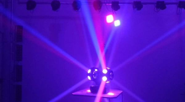 Crony 12pcs X 10W LED Super Beam Moving Head light Double Ball Football Light RGBW Color For KTV bar, art bar,Di bar, stage-2 - Edragonmall.com