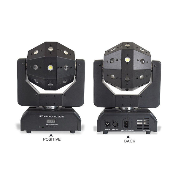 CRONY 16PCS*3W LED Moving Head Light with laser and Flash lamp Professional DJ Rotating Disco Ball Lights LED Beam Laser Strobe Moving Head - Edragonmall.com