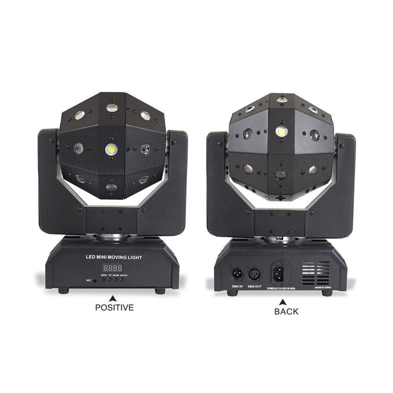 CRONY 16PCS*3W LED Moving Head Light with laser and Flash lamp Professional DJ Rotating Disco Ball Lights LED Beam Laser Strobe Moving Head - Edragonmall.com
