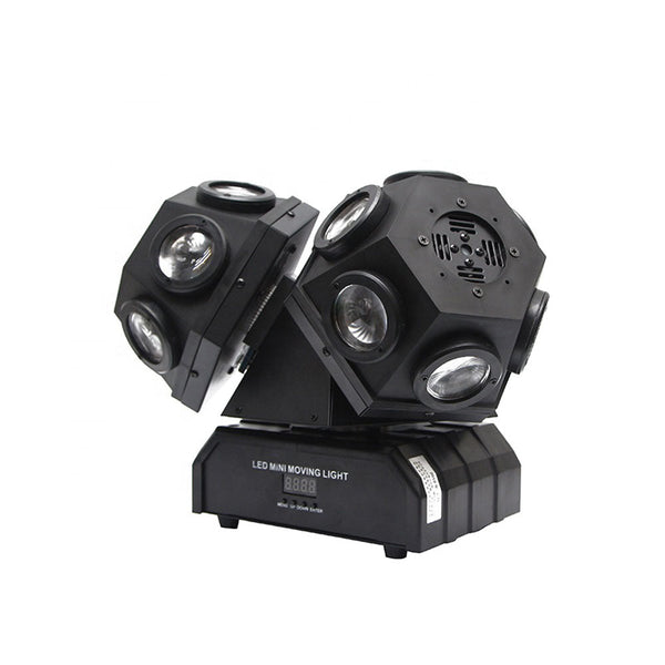 CRONY 18PCS*10W LED Moving 3 Head Light With Laser DJ laser stage lighting beam dmx led dj light bar ktv effect lights - Edragonmall.com