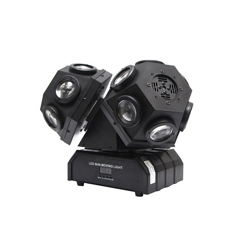 CRONY 18PCS*10W LED Moving 3 Head Light With Laser DJ laser stage lighting beam dmx led dj light bar ktv effect lights - Edragonmall.com