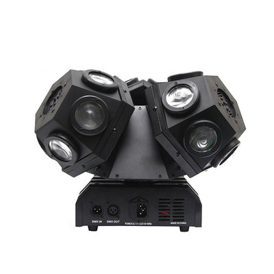 CRONY 18PCS*10W LED Moving 3 Head Light With Laser DJ laser stage lighting beam dmx led dj light bar ktv effect lights