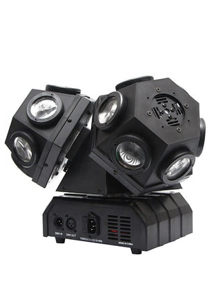 CRONY 18PCS*10W LED Moving 3 Head Light With Laser DJ laser stage lighting beam dmx led dj light bar ktv effect lights