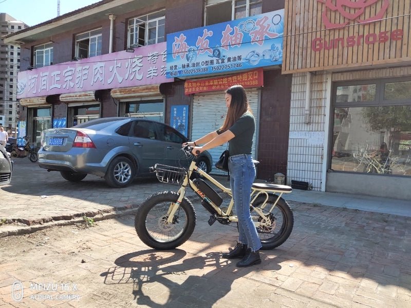 CRONY 22 inch sand electric vehicle Outdoor desert riding electric bicycle | BLUE - Edragonmall.com