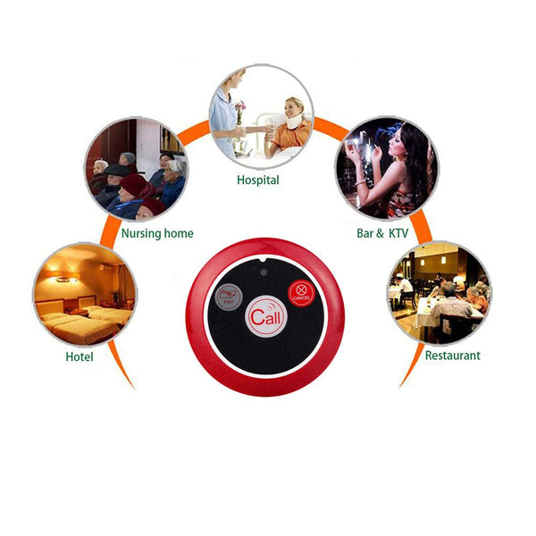 CRONY 3 Key Wireless Calling System Wireless Pager Calling System Restaurant Guest Paging System - Edragonmall.com