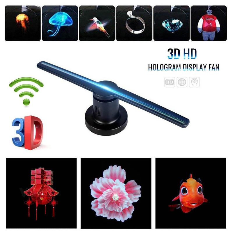 Crony 3D AD 42CM hologram Led fan Advertising LED display Holographic Imaging Naked Eye Fan - Edragonmall.com