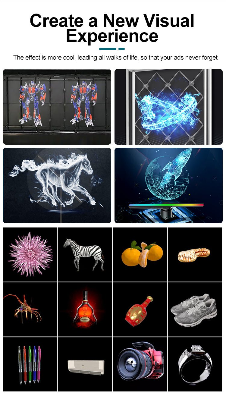 CRONY 3D Hologram Advertising 65cm Fan Screen with Stitching WiFi APP ...