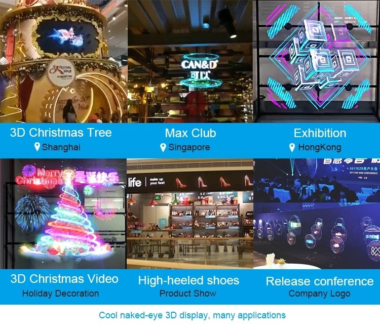 CRONY 3D Hologram Advertising 65cm Fan Screen with Stitching WiFi APP ...