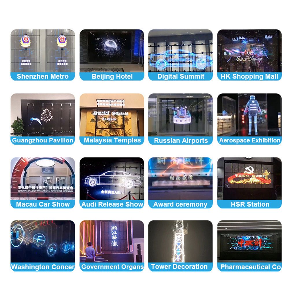 CRONY 3D Hologram Advertising 65cm Fan Screen with Stitching WiFi APP ...