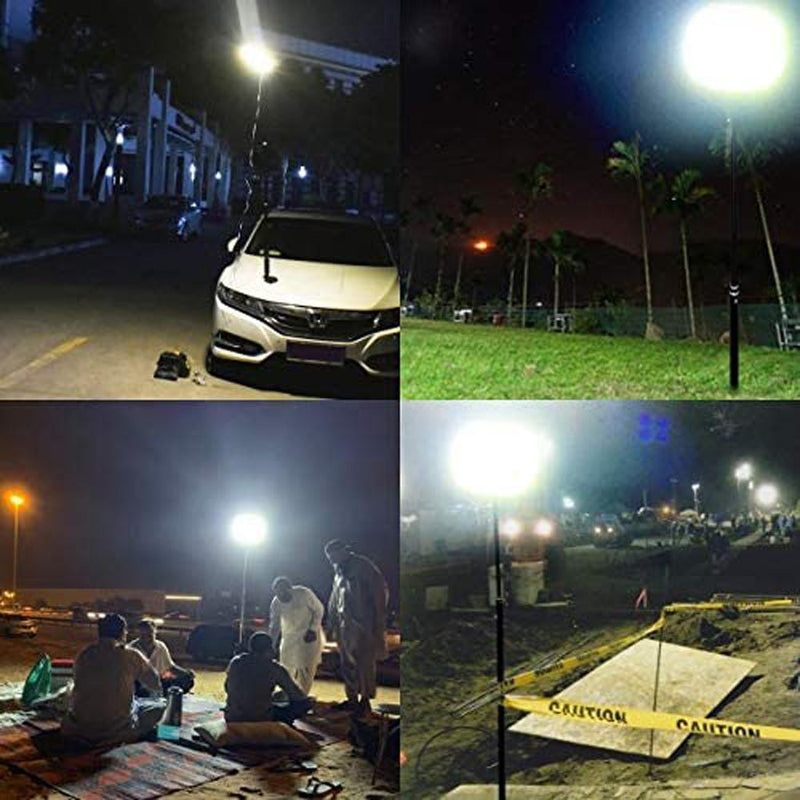 CRONY 5LED Fishing Light 360°Light Outdoor Telescopic Camping Rod Floodlight COB Lamp with Fishing Rod Perfect - Edragonmall.com