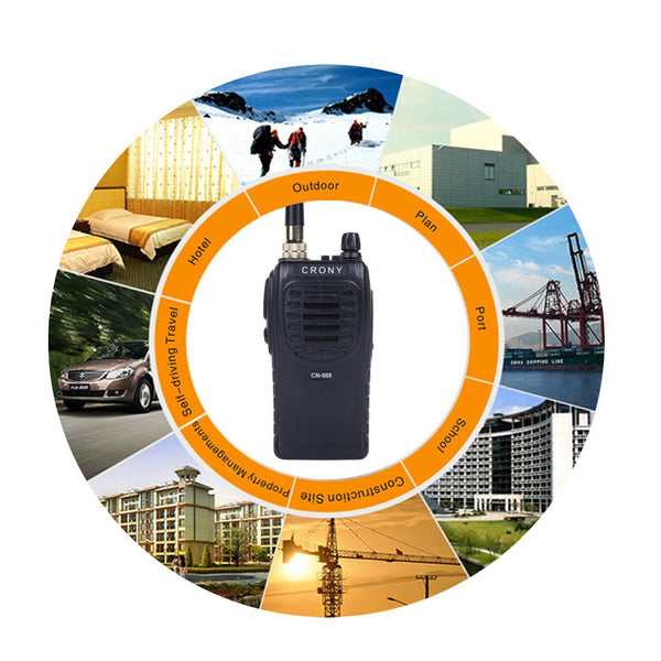 Crony 5W CN-988 Handheld Long Distance UHF/VHF Walkie Talkies Two-way Radios - Edragonmall.com