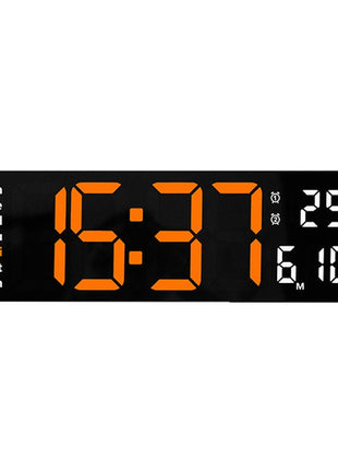 6629 Electronic Clock LED Alarm clock Remote Control Digital Electronic Wall Clock Display Temperature week and calendar