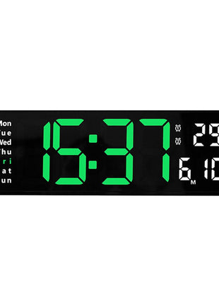 6629 Electronic Clock LED Alarm clock Remote Control Digital Electronic Wall Clock Display Temperature week and calendar