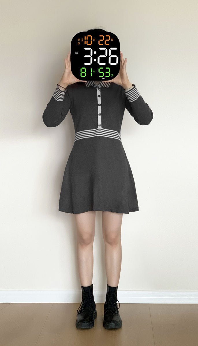 CRONY 6632 Living room countdown timer gym wall clock led acrylic decoration creative large electronic clock wall hanging - Edragonmall.com