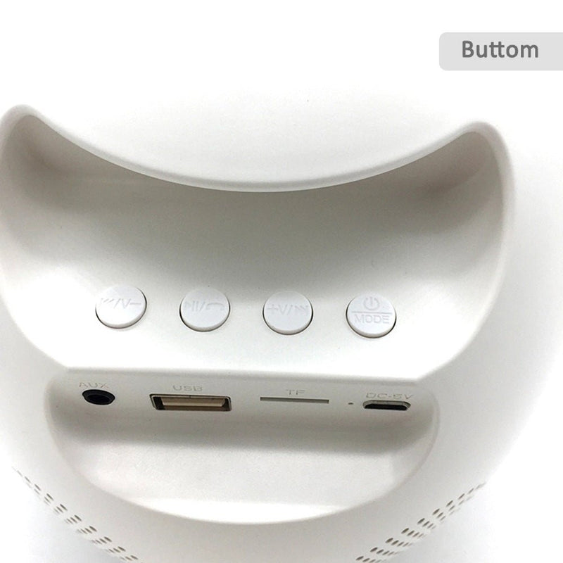 CRONY 6638G Digital Alarm Nightlight Clock LED 6 Color BT Music Clock - Edragonmall.com