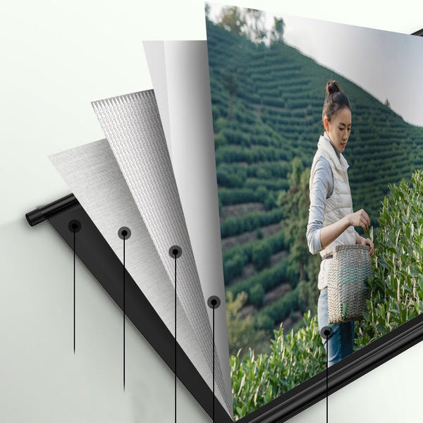 CRONY 72“projector screen with stand Portable Foldable Projection Movi ...