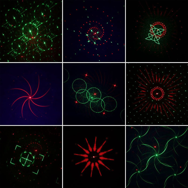 CRONY  8 holes red/green laser with RGB +UV LED light LED Stage Effect Lighting with Remote Controller