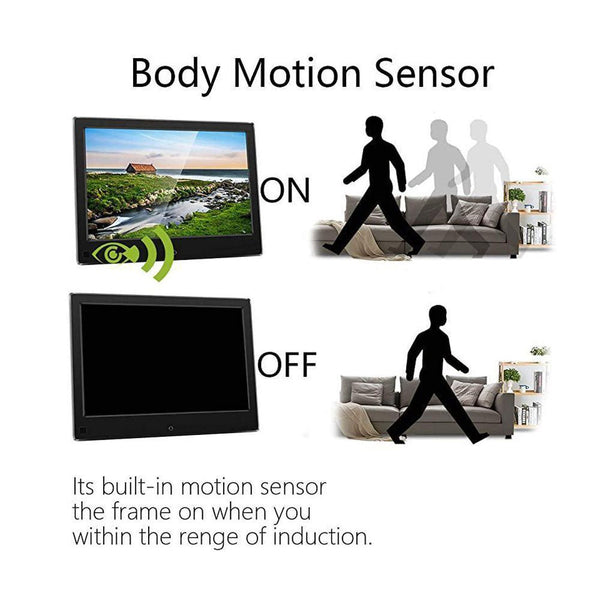 CRONY 8inch Photo Frame Digital Picture Frame Digital Photo HD Video Frame And USB Card Playback Infrared Remote Control - Edragonmall.com