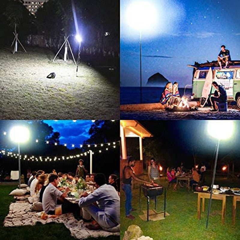 CRONY 90000W Fishing Light Light 360°Light Outdoor Telescopic Camping Rod Floodlight COB Lamp - Edragonmall.com