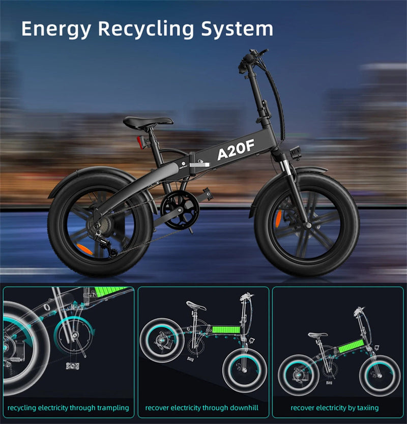 A20F Endurance ADO Bike Electric bicycles ADO E-bike Electric Folding Bicycle Electric range 70km